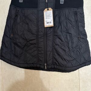 Prana Quilted Black Midi Skirt
